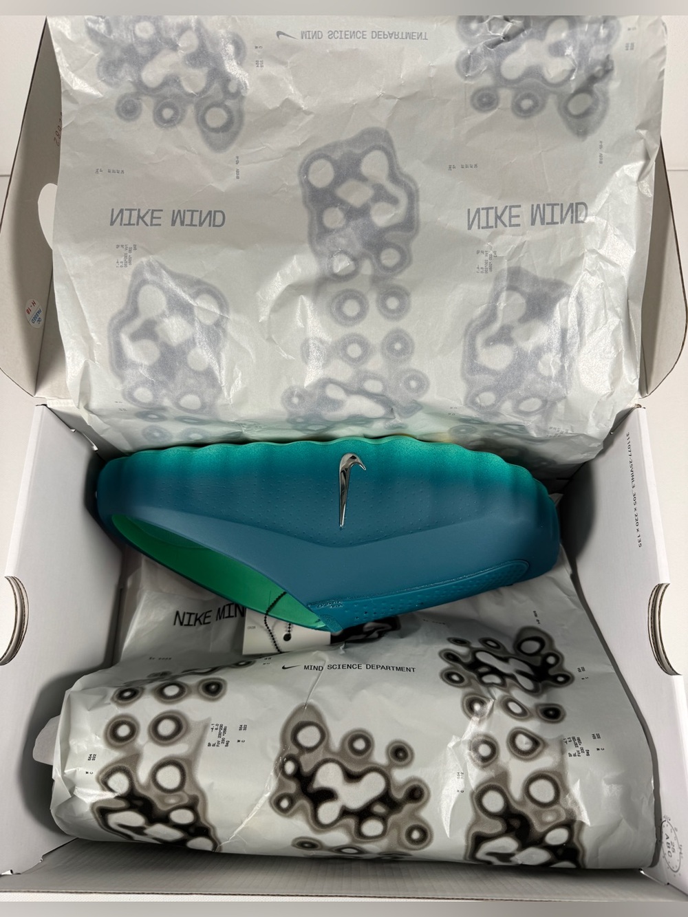 Nike Mind 001 Slide Geode Teal Light Menta HQ4307 301 Mens Size 9 - Picture 7 of 8